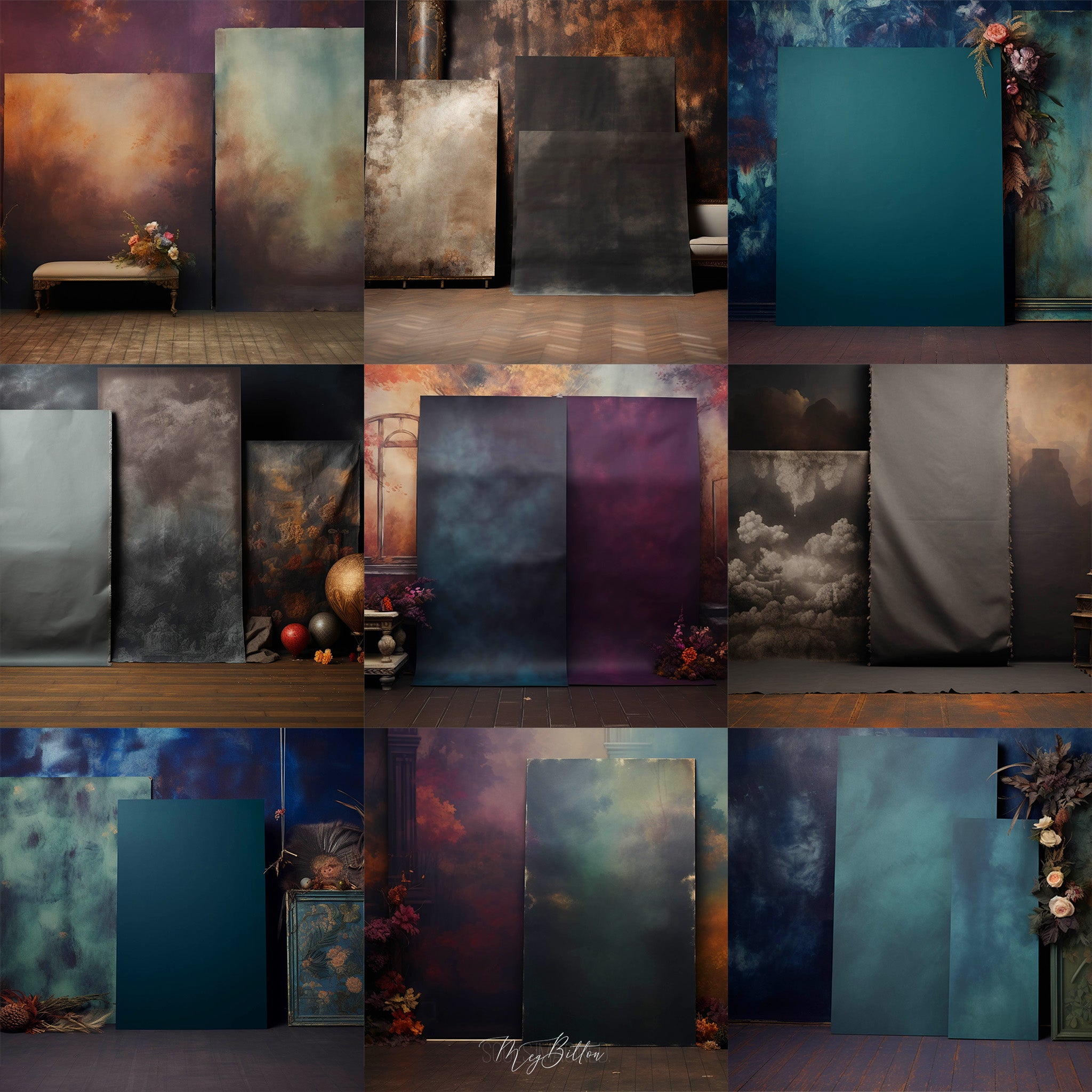 Ultimate Layered Canvas Background Bundle