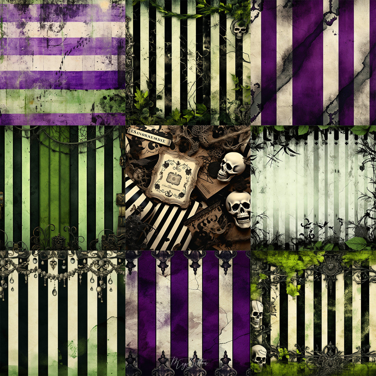 Ultimate Spooky Stripes Texture Bundle