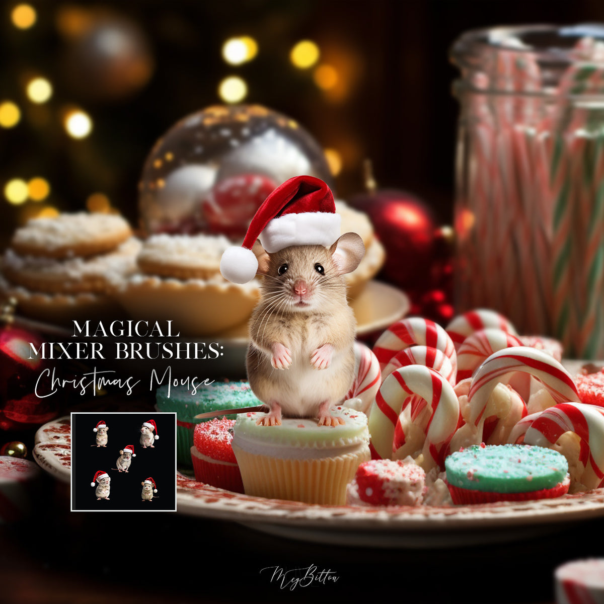 Magical Mixer Brushes: Christmas Mouse