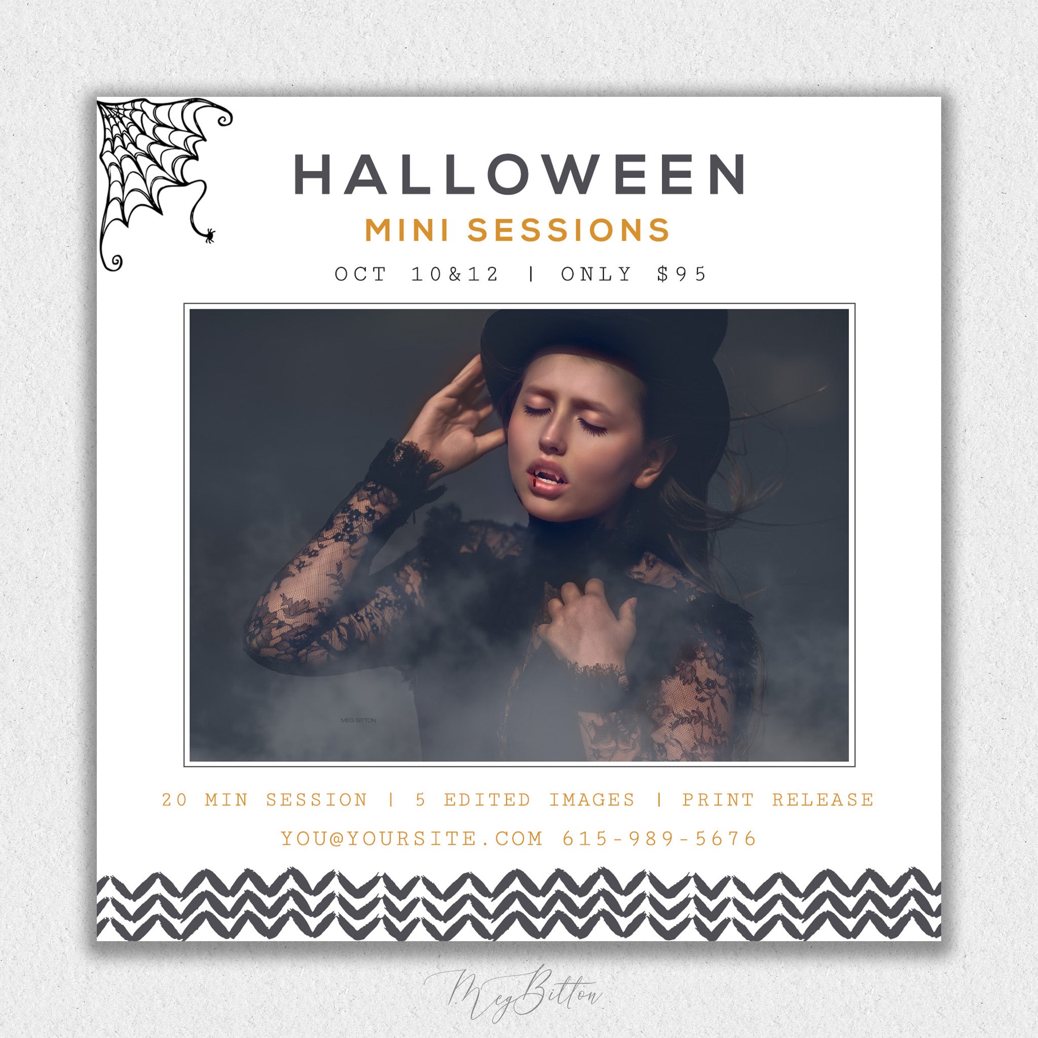 Halloween Mini Session Template #3