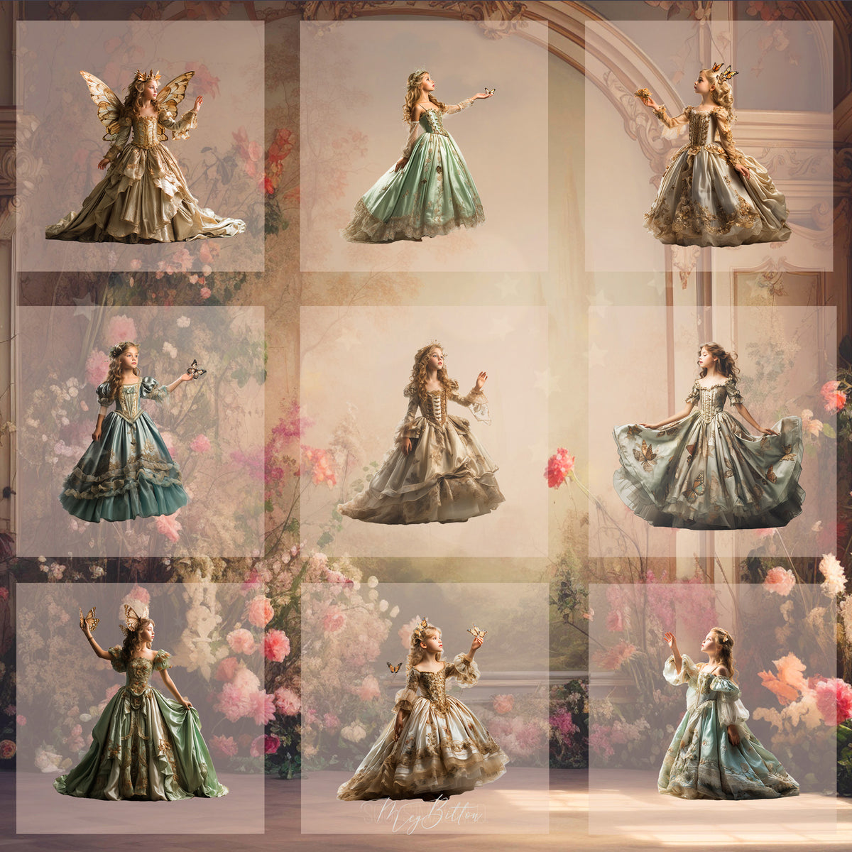 Magical Fairytale Princess Model Overlays