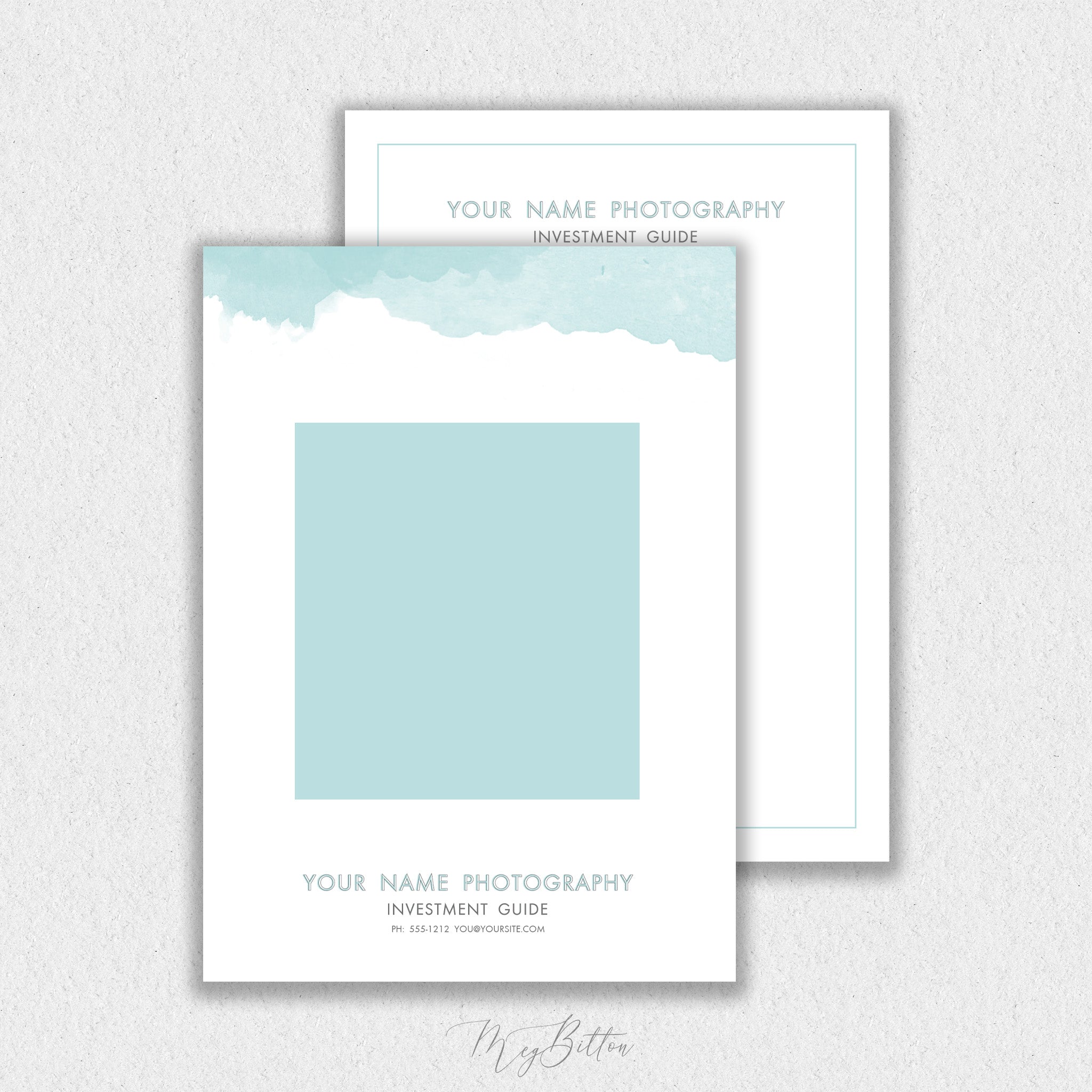 Watercolor Forms Templates Bundle #1