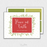 Peace on Earth Card Template #1