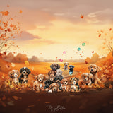 Illustrated Puppies Asset Pack - Meg Bitton Productions