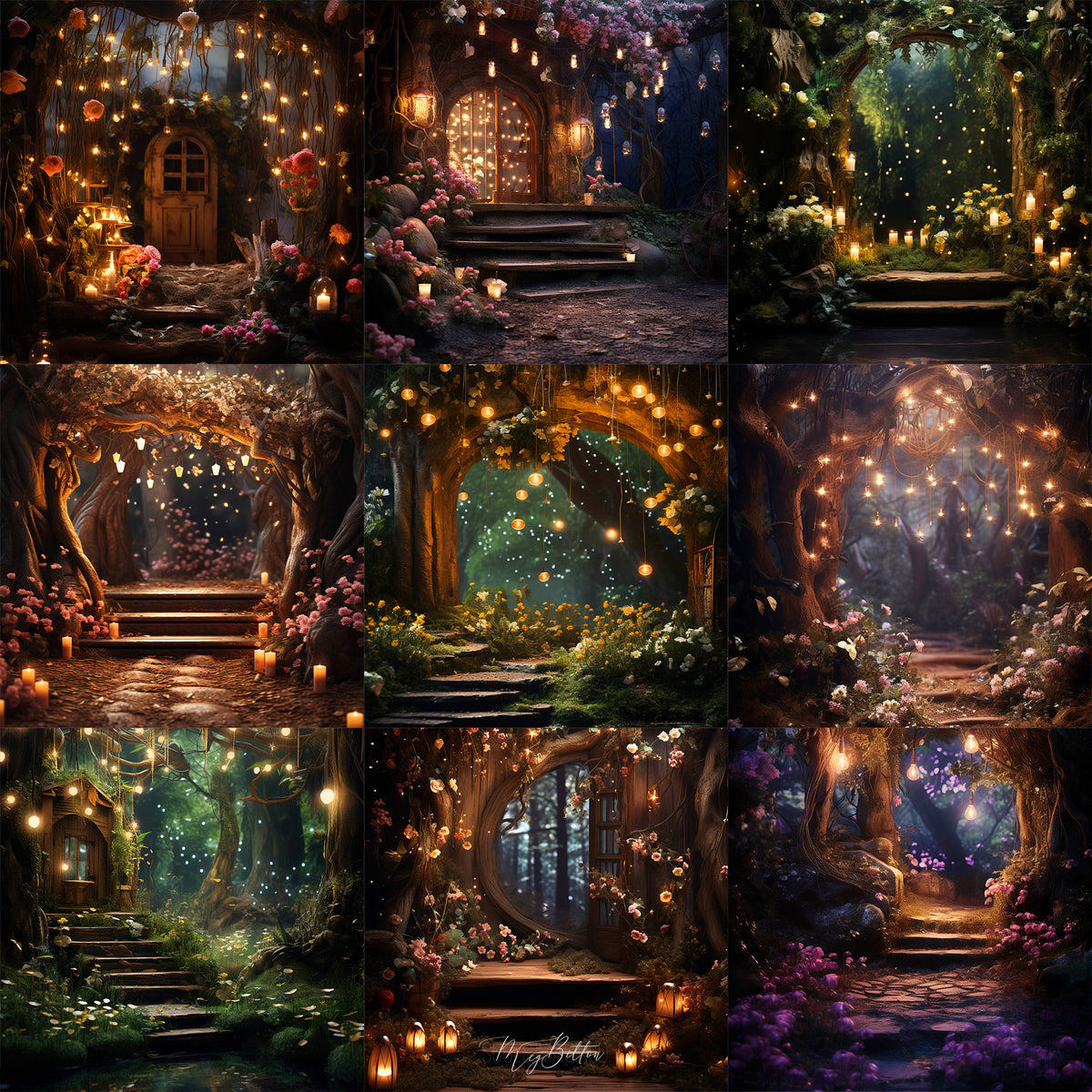 Ultimate Enchanted Forest Portrait Background Bundle