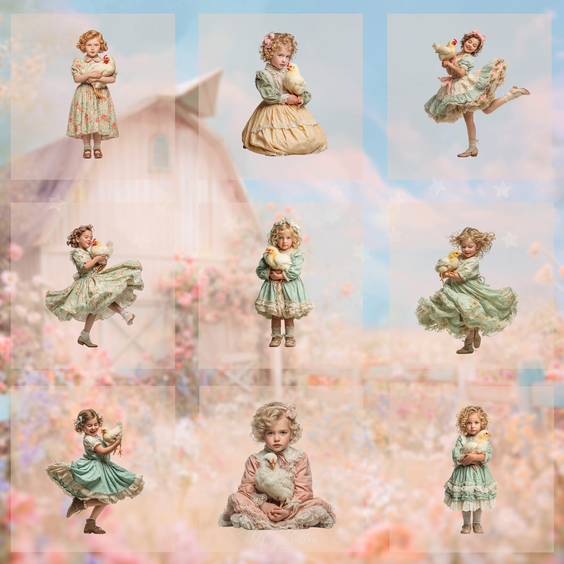 Magical Spring Chicken Model Overlays