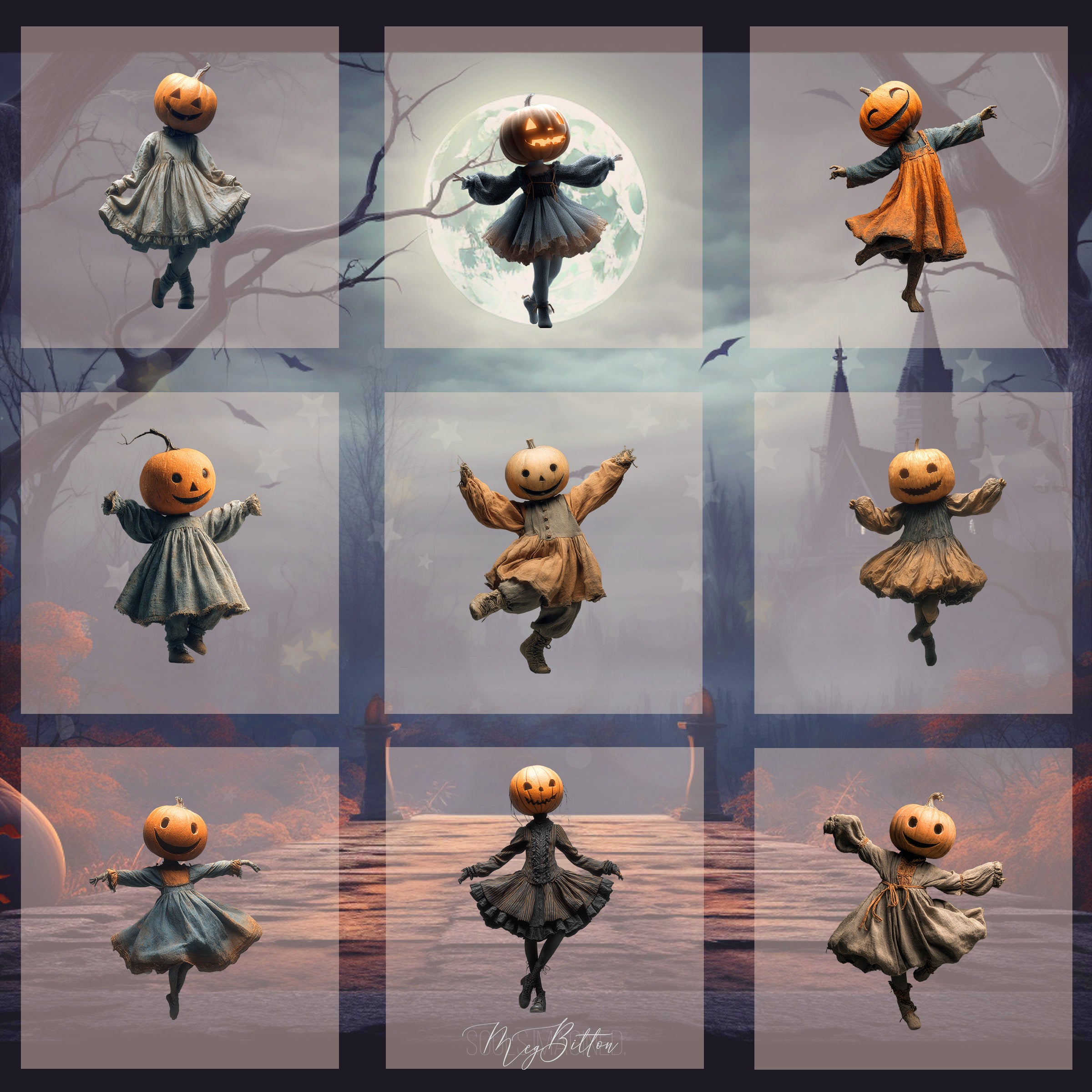 Magical Dancing Pumpkin Model Overlays
