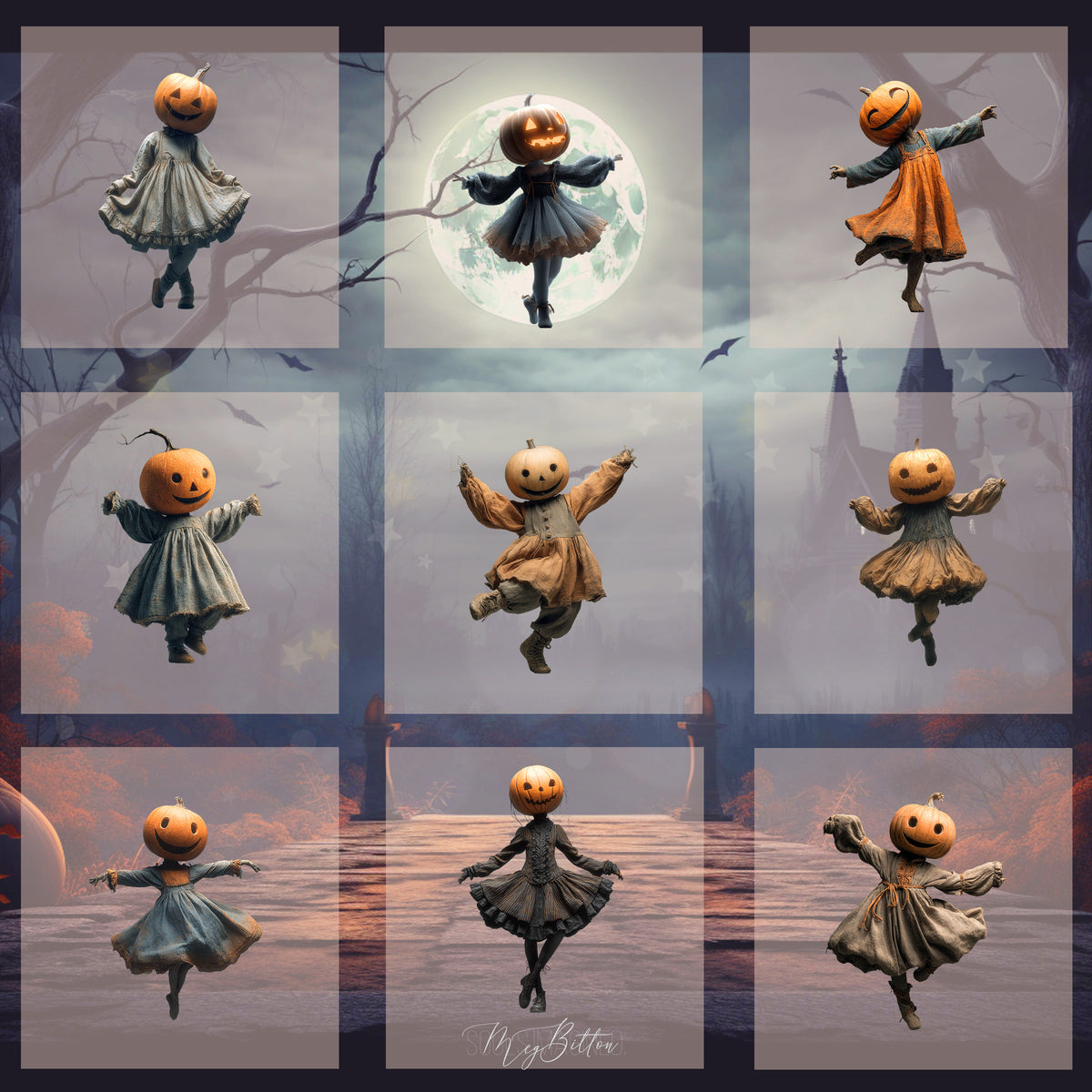 Magical Dancing Pumpkin Model Overlays