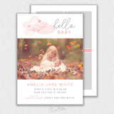 Girl Simple Announcement Template