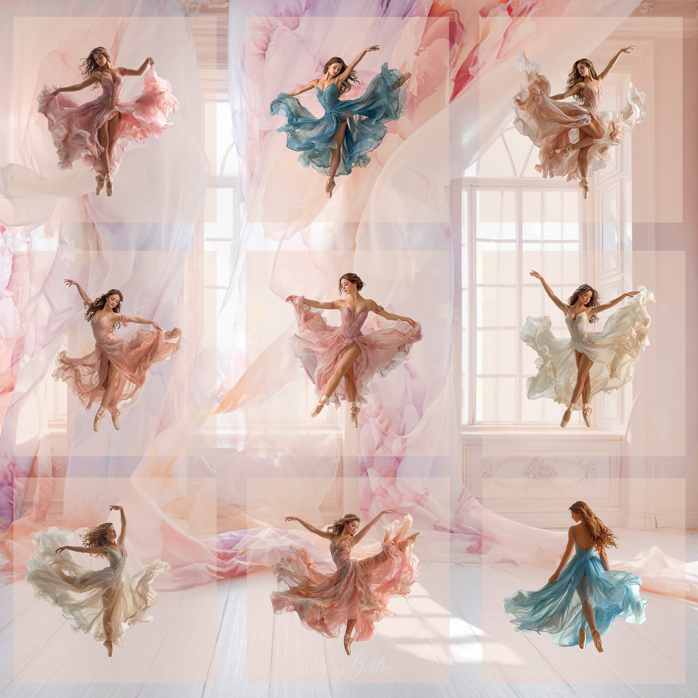 Magical Elegant Dancer Model Overlays