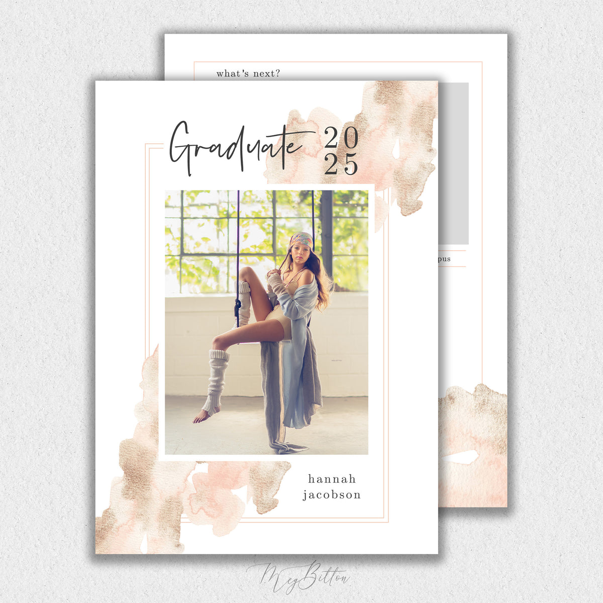 Sophisticated Senior Grad Template #1