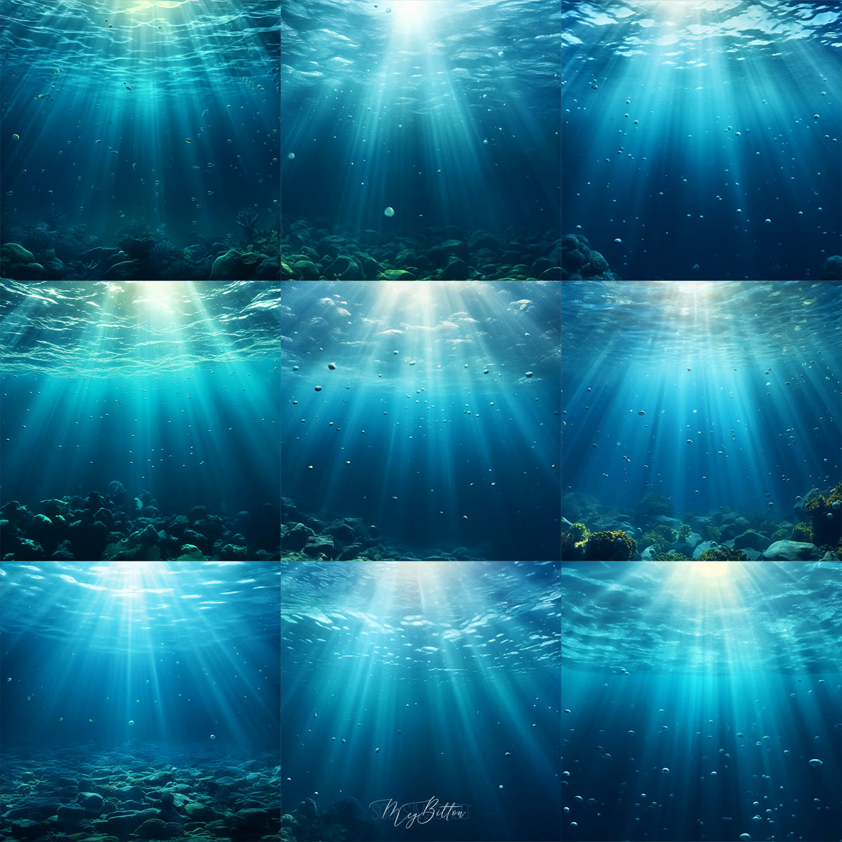 Simple Sea Background Bundle