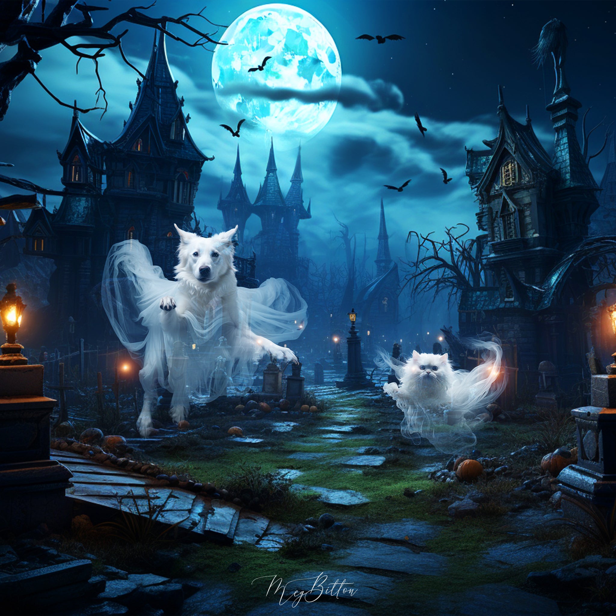 Ghostly Cats and Dogs Bundle