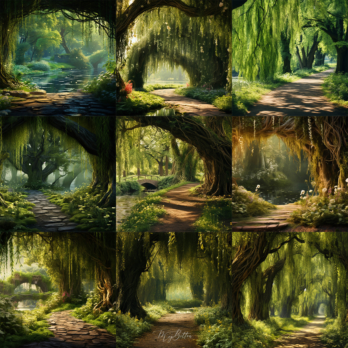 Willow Path Background Bundle