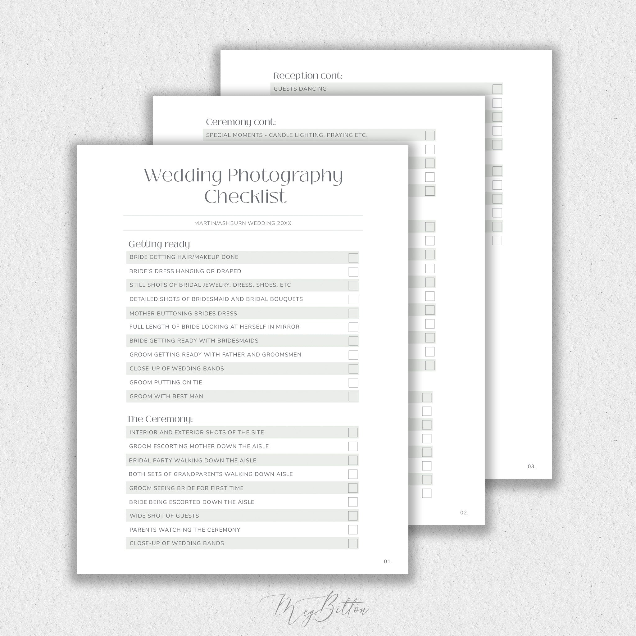 Wedding Checklist Template #1