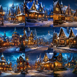 Holiday Village Background Bundle - Meg Bitton Productions