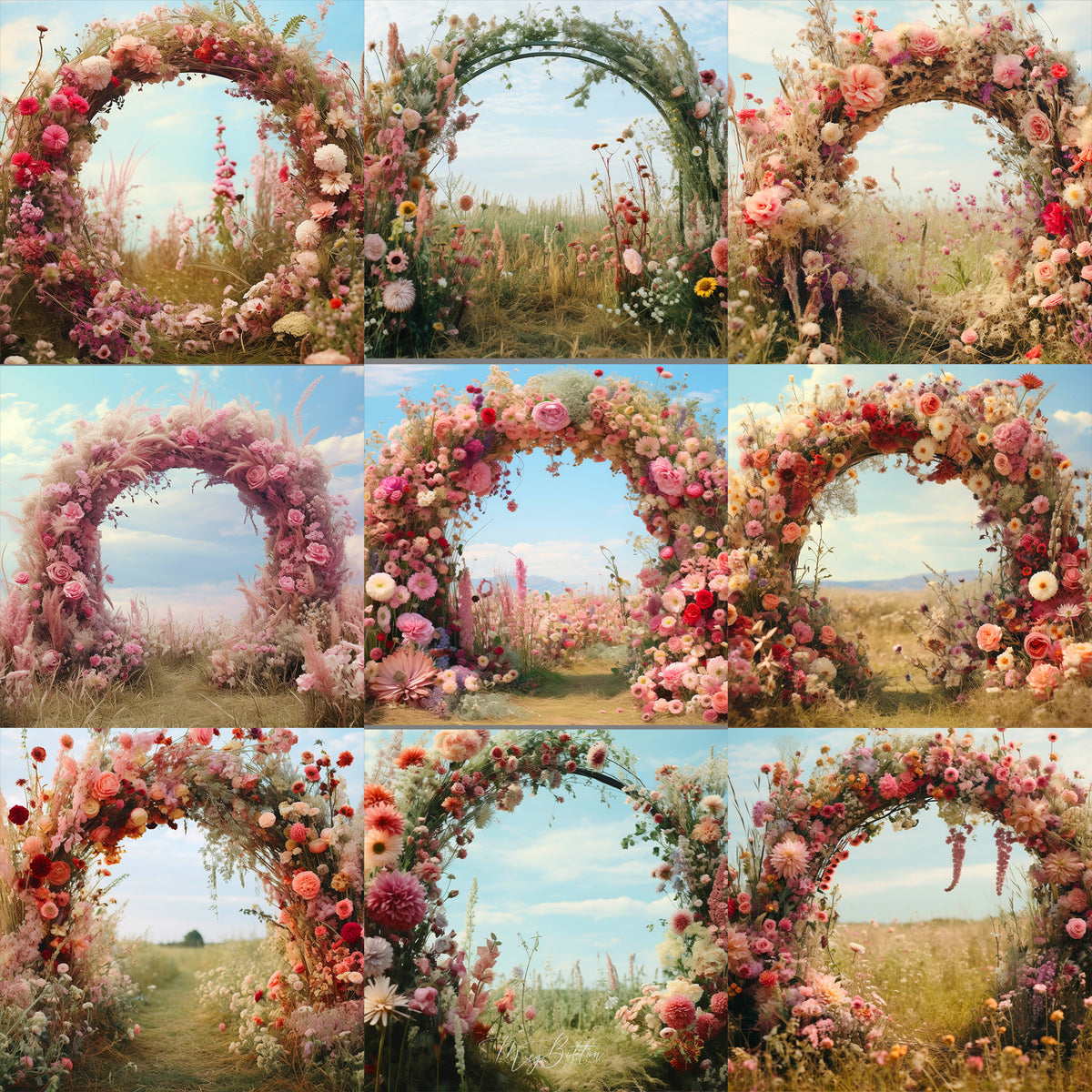 Ultimate Summer Fairy Arches Background Bundle