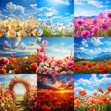 Ultimate Poppy Field Background Bundle