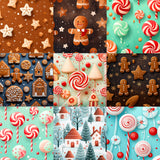 Ultimate Holiday Sweets Paper Background Bundle