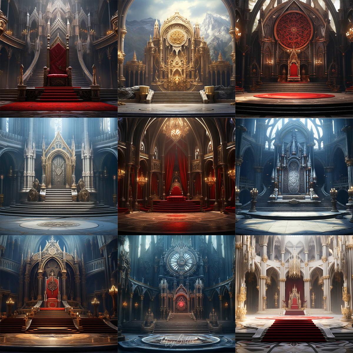 Ultimate Throne Room Background Bundle