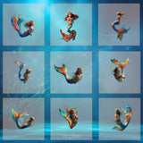 Magical Swimming Mermaid Model Overlays