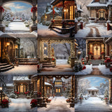 Caroler Porch Background Bundle