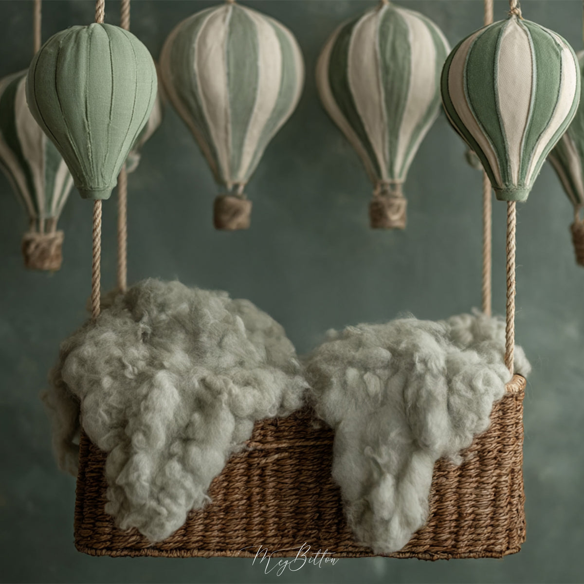 Digital Background: Muted Balloons