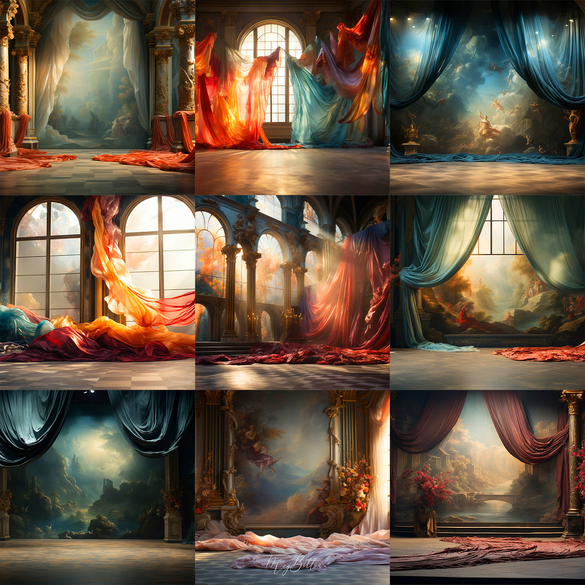 Ultimate Renaissance Silks Background Bundle