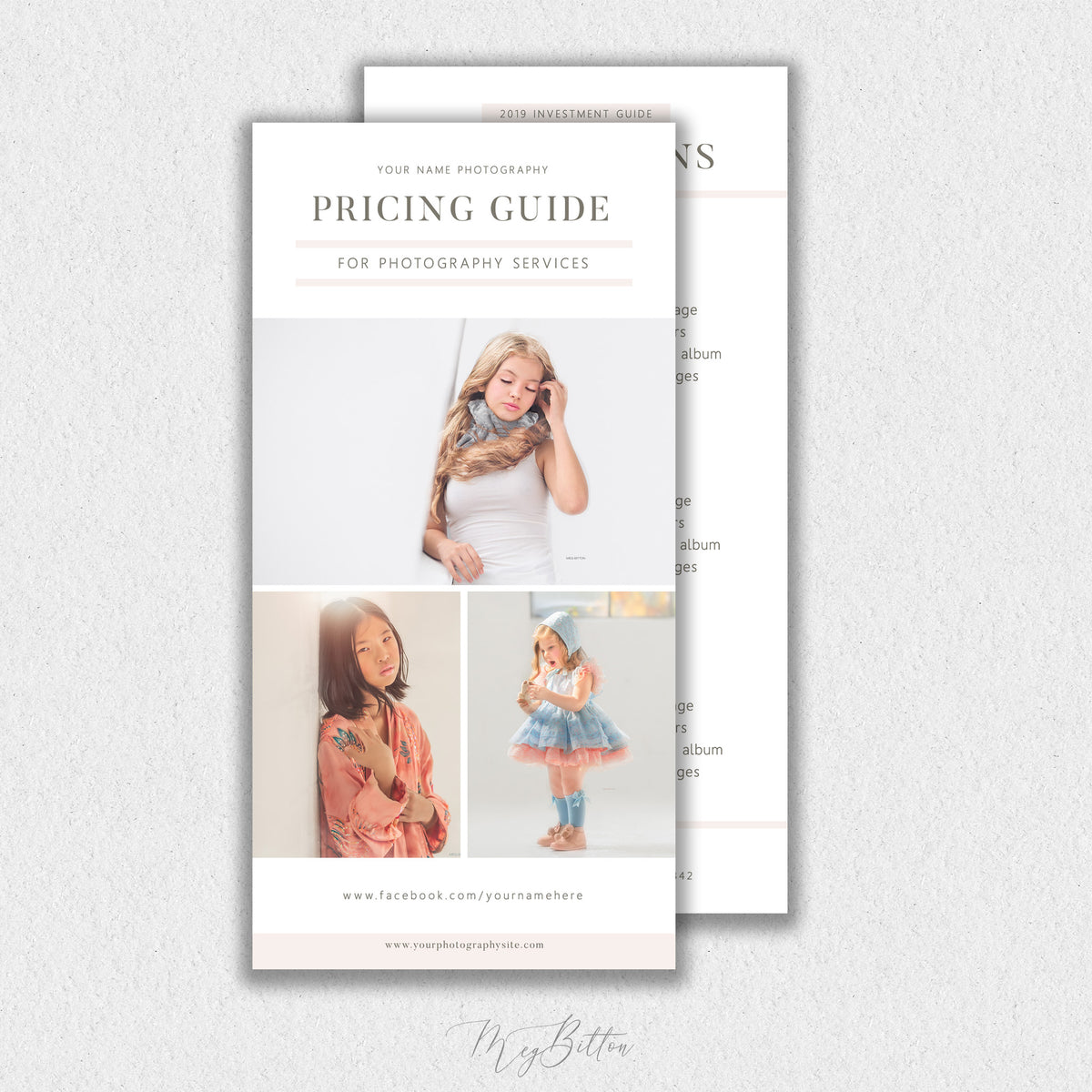 Collections & Pricing Rack Card Template