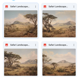 Safari Landscape Background Bundle