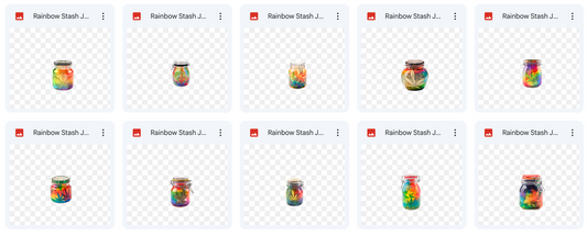 Magical Rainbow Stash Jars - Meg Bitton Productions