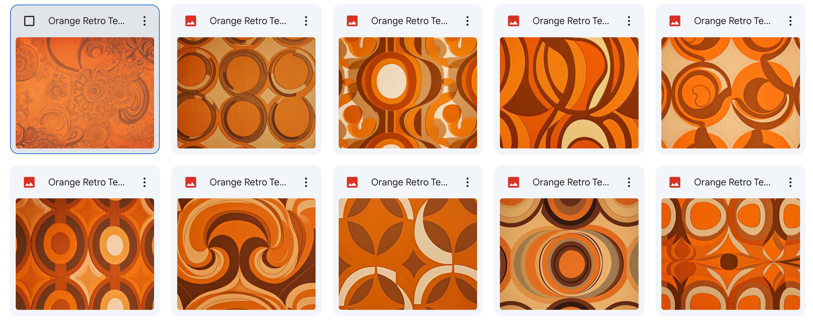 Magical Orange Retro Textures - Meg Bitton Productions