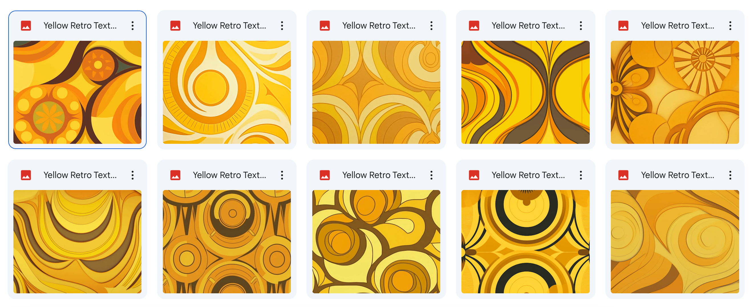 Magical Yellow Retro Textures - Meg Bitton Productions