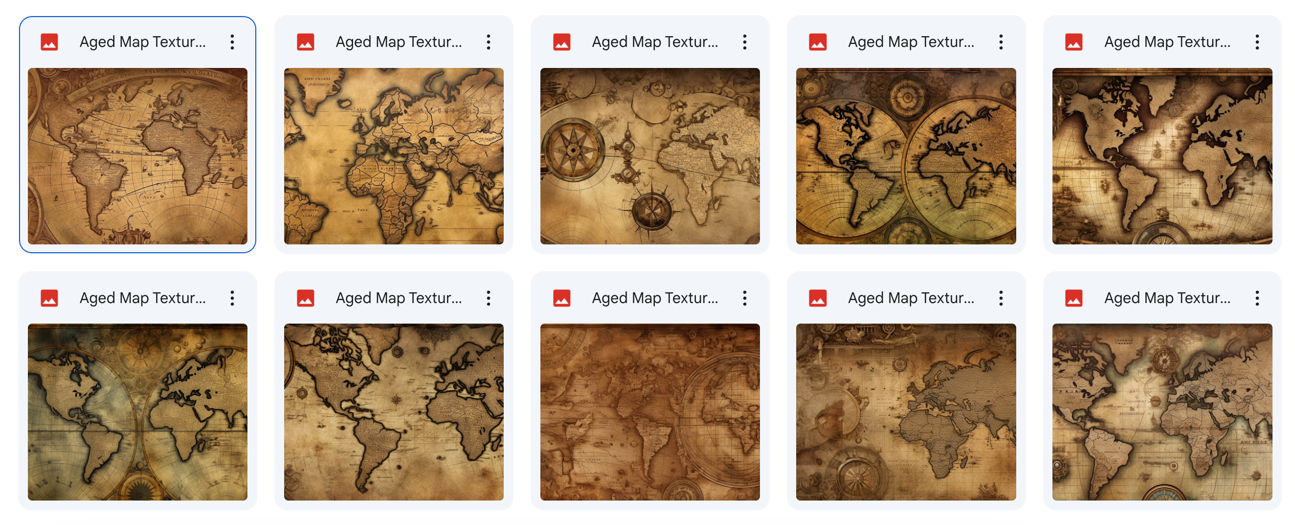 Magical Aged Map Textures - Meg Bitton Productions