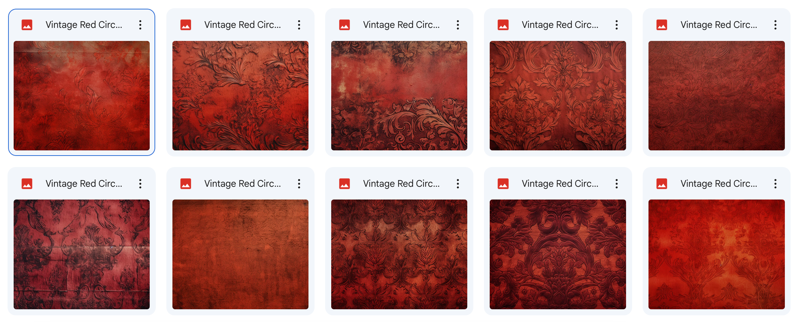 Magical Vintage Red Circus Textures - Meg Bitton Productions