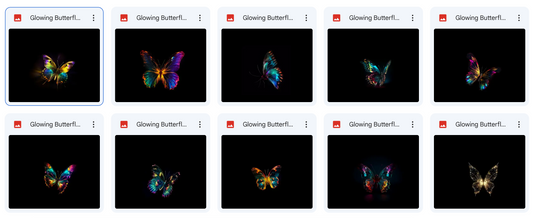 Magical Digital Overlays: Glowing Butterflies - Meg Bitton Productions