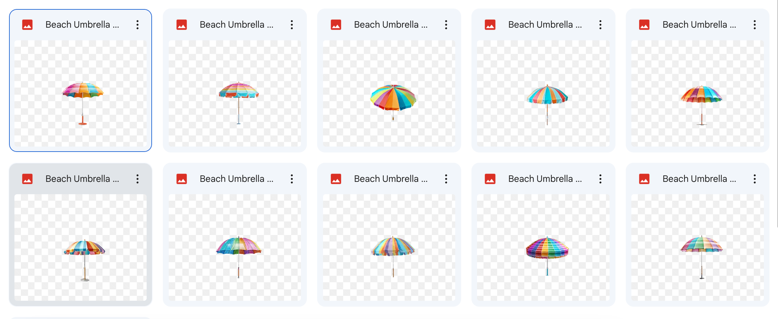 Magical Digital Overlay: Beach Umbrellas - Meg Bitton Productions