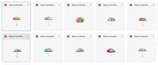 Magical Digital Overlay: Beach Umbrellas - Meg Bitton Productions