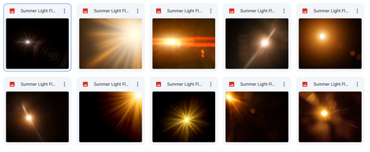 Magical Digital Overlays: Summer Light Flares - Meg Bitton Productions