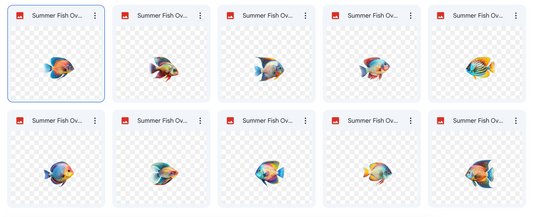 Magical Digital Overlays: Summer Fish - Meg Bitton Productions