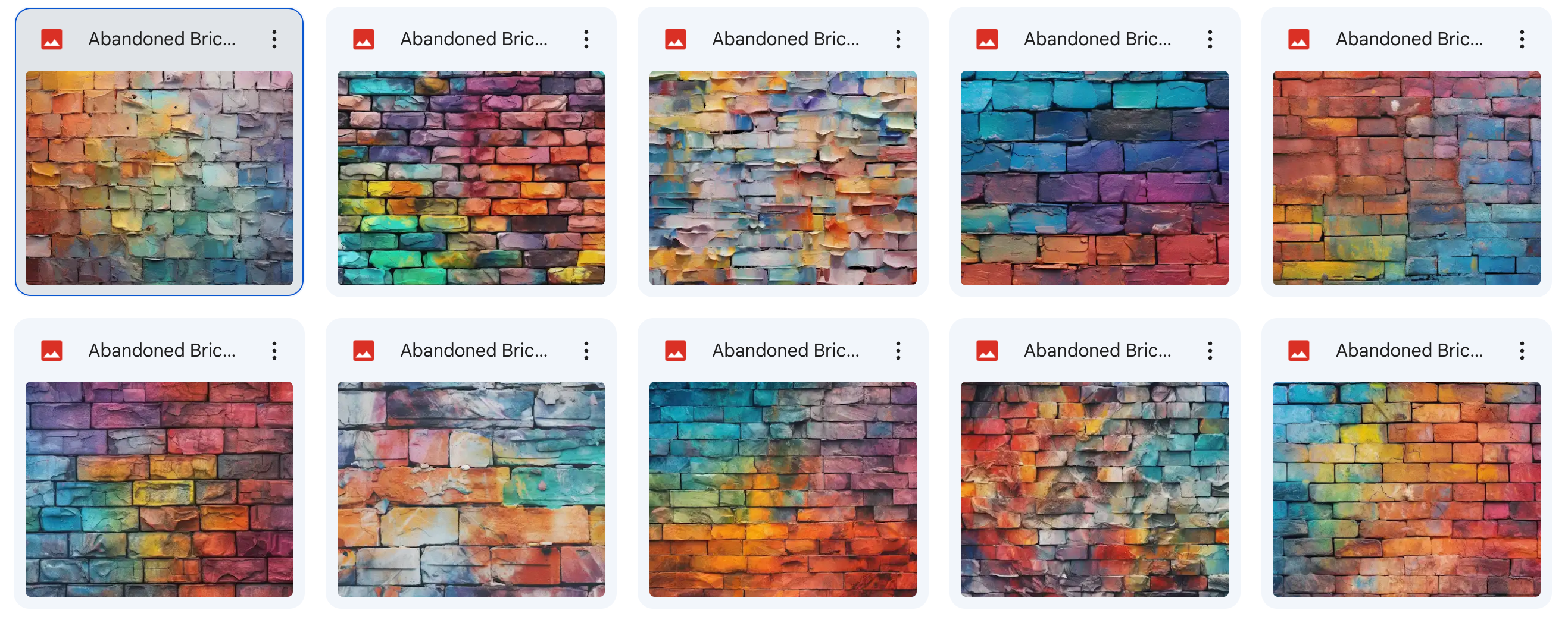 Magical Deep Brick Rainbow Textures - Meg Bitton Productions