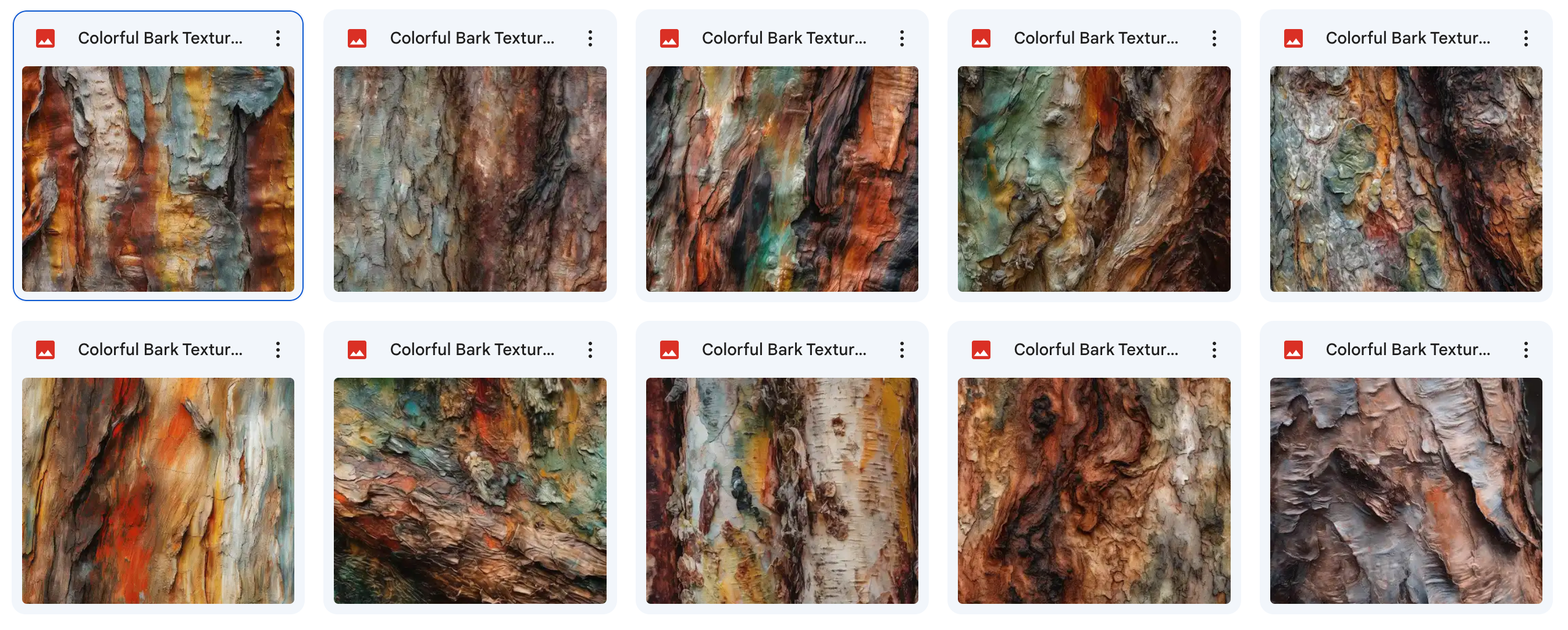 Magical Colorful Bark Textures - Meg Bitton Productions