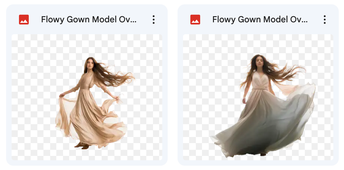 Magical Flowing Gown Model Overlays - Meg Bitton Productions