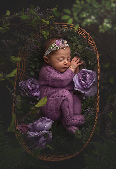 Lavender Newborn - Meg Bitton Productions