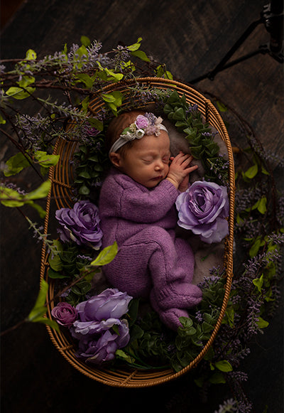 Lavender Newborn - Meg Bitton Productions