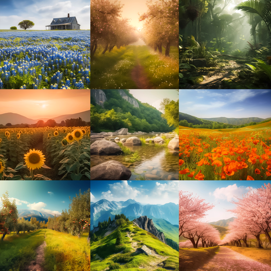 The Beautiful Landscape Background Bundle - Meg Bitton Productions