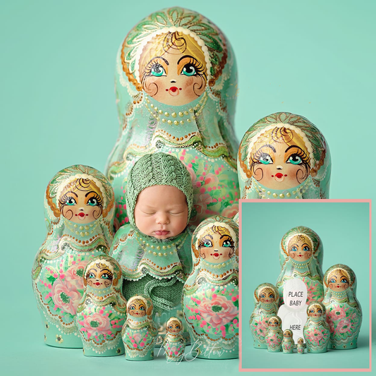 Newborn Kit: Mint Russian Dolls - Meg Bitton Productions