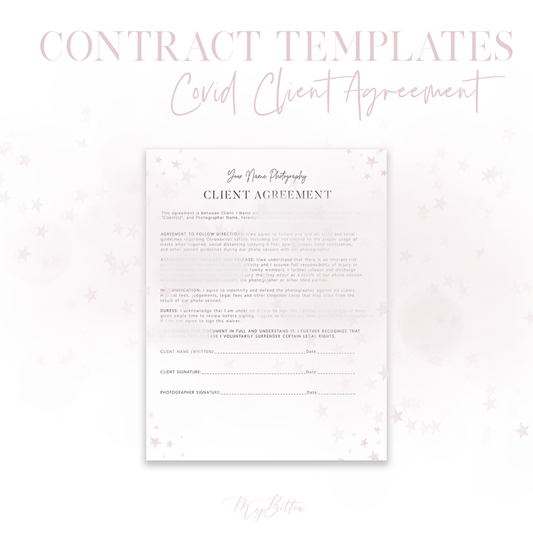 Covid Client Agreement - Meg Bitton Productions