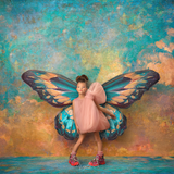 Butterfly Blues Layered Digital Background - Meg Bitton Productions