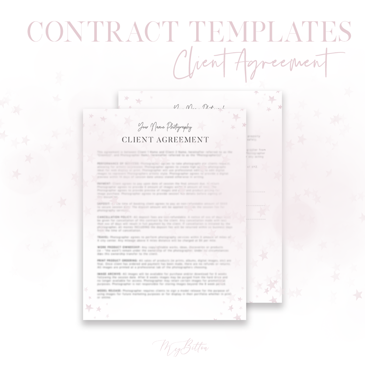 Client Agreement - Meg Bitton Productions